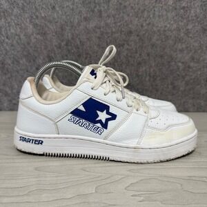 Starter LFS 1 Casual Lace Up Sneaker Shoes Kids Size 7 White Blue Logo